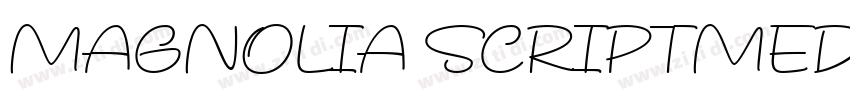 MAGNOLIA SCRIPTMEDIU字体转换
